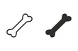 © lovemask - Dog bone - vector icon.