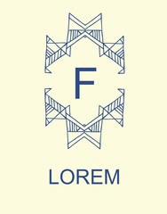 Wall Mural - set of elegant monogram design. vector illustration.