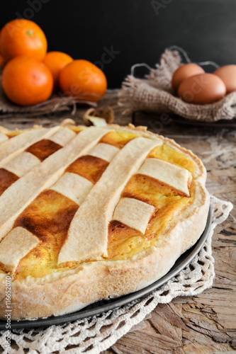 Fotografia, Obraz Original Easter cake Neapolitan Pastiera