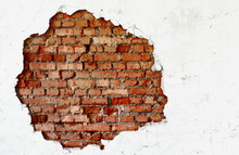 Break On The White Wall - Old Brickwork