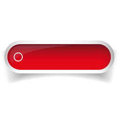 Wall Mural - red glossy web bar button vector