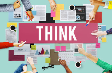 Sticker - Think Thinking Vision Inspiration Concept