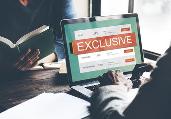 Wall Mural - exclusive deal discount e-commerce shopping concept