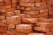 Construction material - stack of bricks