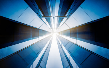 modern office building,blue toned image,china.