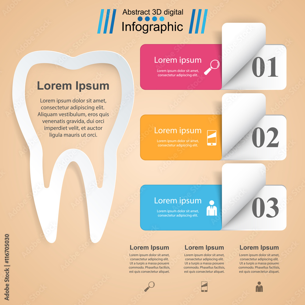 Business Infographics. Tooth icon. Stock Vector | Adobe Stock