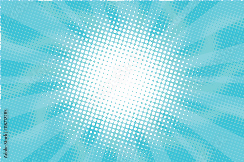 Blue Sunny haze pop art retro vector background Tableau sur Toile