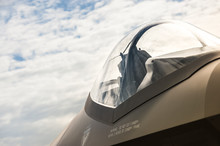 Military Jet Fighter Canopy Close-up