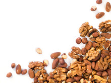 Background Of Mixed Nuts With Copy Space