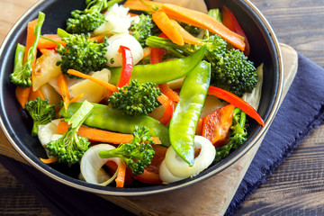 Canvas Print - stir fried vegetables