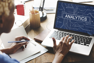Wall Mural - analytics analyze data analysis informaion research concept