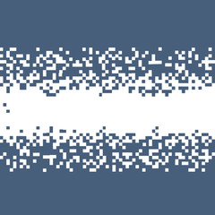 Wall Mural - blue abstract pixel background with space for your text