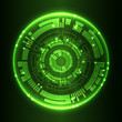 © Alex - Abstract green digital communication technology background.