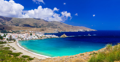 Wall Mural - impressive landscapes and beautiful beaches of Greece - Andros island