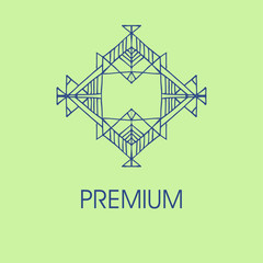 Wall Mural - set of elegant monogram design. vector illustration.