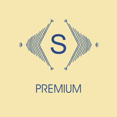 Wall Mural - set of elegant monogram design. vector illustration.