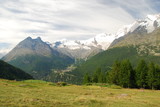 Fototapeta  - Swiss alps, Saas Fee panorama