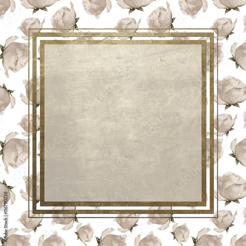 elegant   patterny yellow beige rose