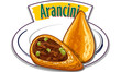 Italian snack - Arancini - vector