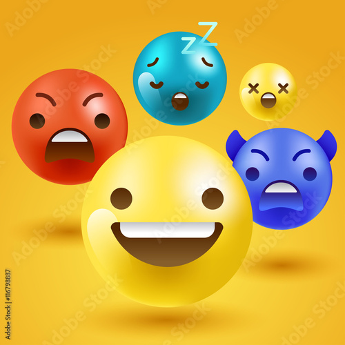 Download 3d Smiley Emoticon : Vector Illustration - kaufen Sie diese Vektorgrafik und finden Sie ähnliche ...