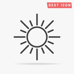 sun icon vector