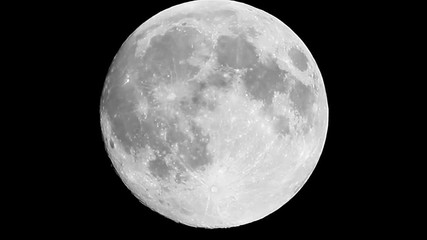 clear full moon close up crossing the frame timelapse