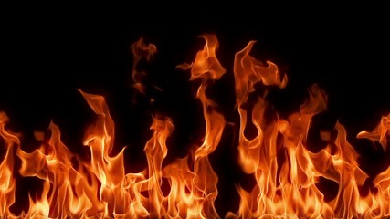 Flames shot with a high speed camera.

This video works great as a background or as a design element that can be used in your own videos or animations because the flames are tilable from the left to right so that you repeat the video side to side to make it as wide as you want. And this video also seemlessly loops so that you can have the flames play for any length needed.

You can easily composite the flames over your own footage by using the Add or Screen transfer mode in your editing or compositing program or editing software.