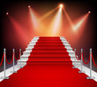 Red Carpet With Stairs