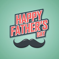 Wall Mural - Happy fathers day. vector illustration