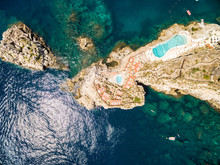 Top View Of A Paradise Place In A Rock