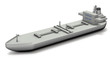 シンプルなタンカーのミニチュア模型