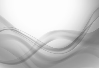 Poster - Abstract wavy background grey