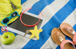 © creativefamily - Summer accessories on beach towel