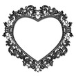 frame in the shape of heart for picture or photo