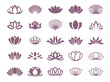 Lotus symbol illustration icon set