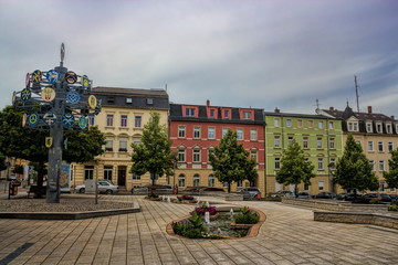 Fototapete - Riesa, Stadtzentrum