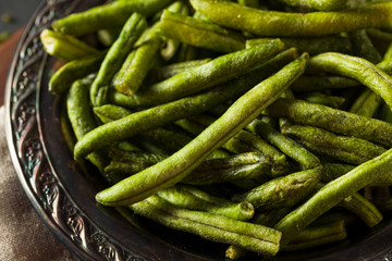 Wall Mural - Healthy Nutritious Dehydrated Green Bean Chips