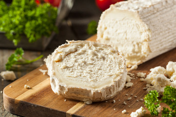 Canvas Print - Raw White Organic Goat Cheese