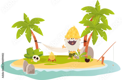 Ile déserte et naufragé