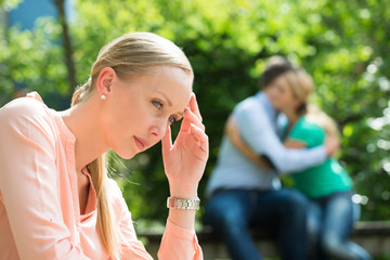 Close-up Of Depressed Young Woman