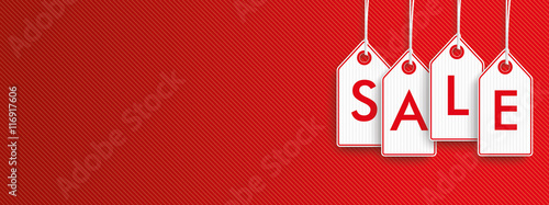 Fotomural Hanging Price Stickers Sale Header