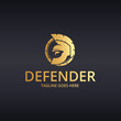 Defender logo. Spartan logo. Warrior logo