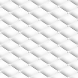 Fototapeta Sypialnia - white chesterfield pattern