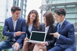© ryanking999 - businesspeople take tablet show something