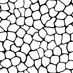 Vector texture - seamless pattern of irregular cells
