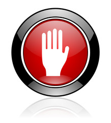 Aufkleber - Modern design red and black round validate vector icon