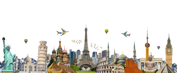 Wall Mural - famous landmarks of the world