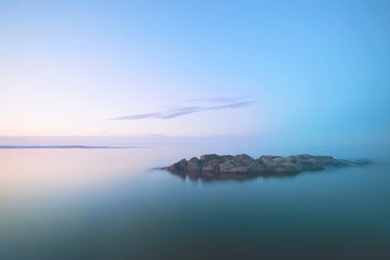 Wall Mural - lonely island in the lake