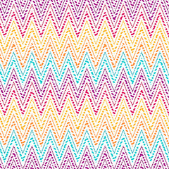 Wall Mural -   colorfull dots  chevron  pattern. zig zag background