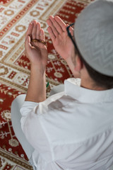 Wall Mural - Muslim Praying In Mosque